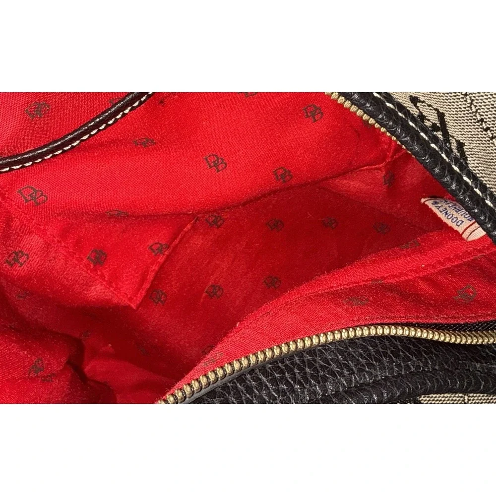 VNTG‎ DOONEY & BOURKE Hobo Shoulder Bag Monogram Leather Strap & Coin Purse